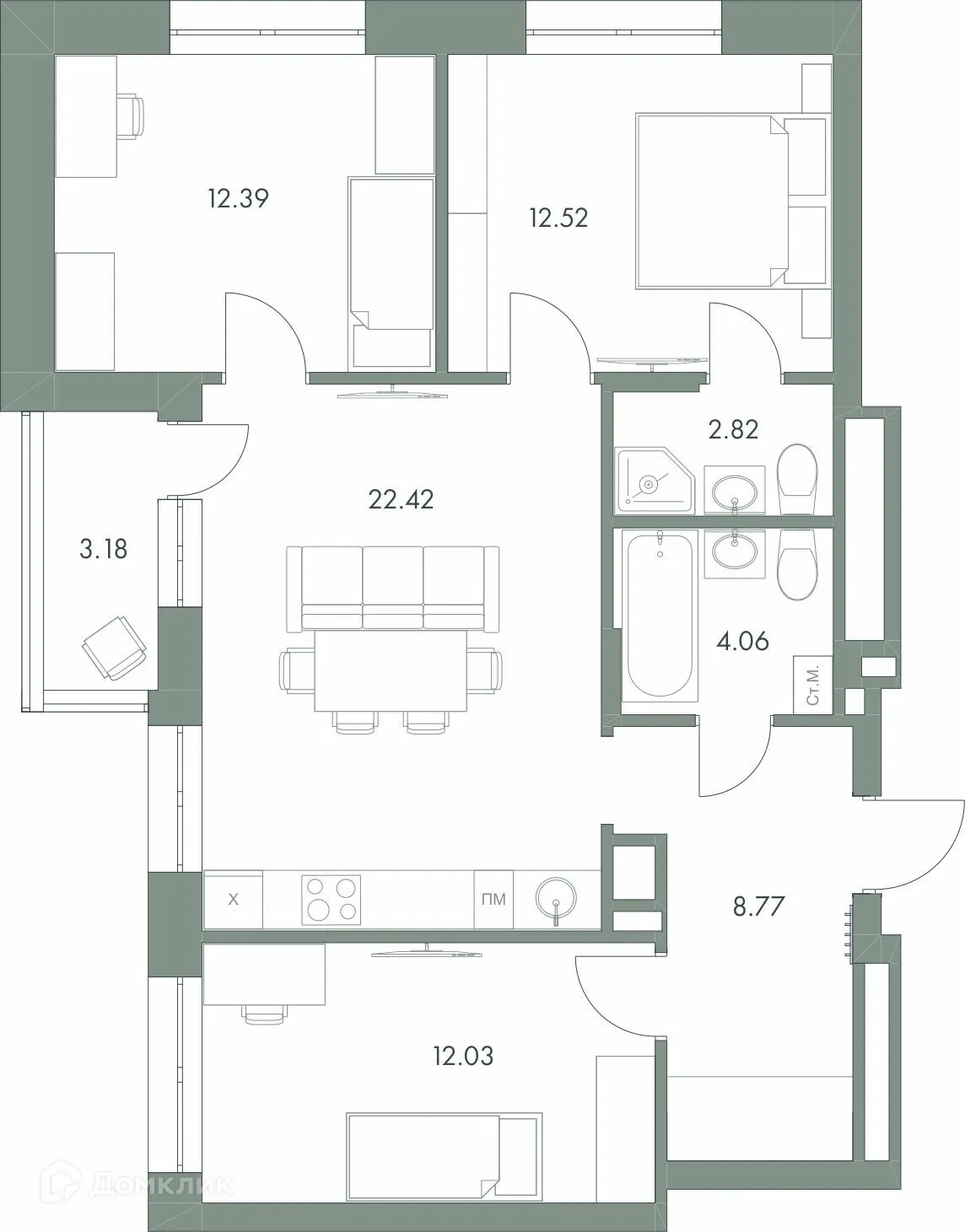Фото квартиры в ЖК Есенин