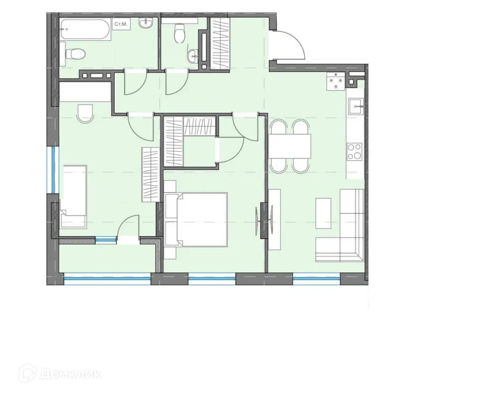 Фото квартиры в ЖК Квартал на Объездной