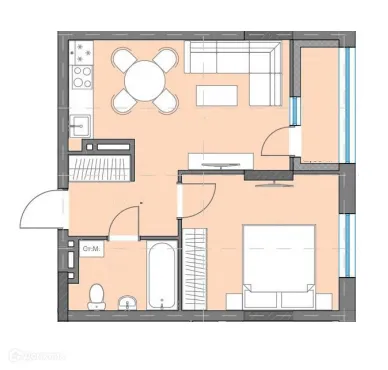 Фото квартиры в ЖК Квартал на Объездной