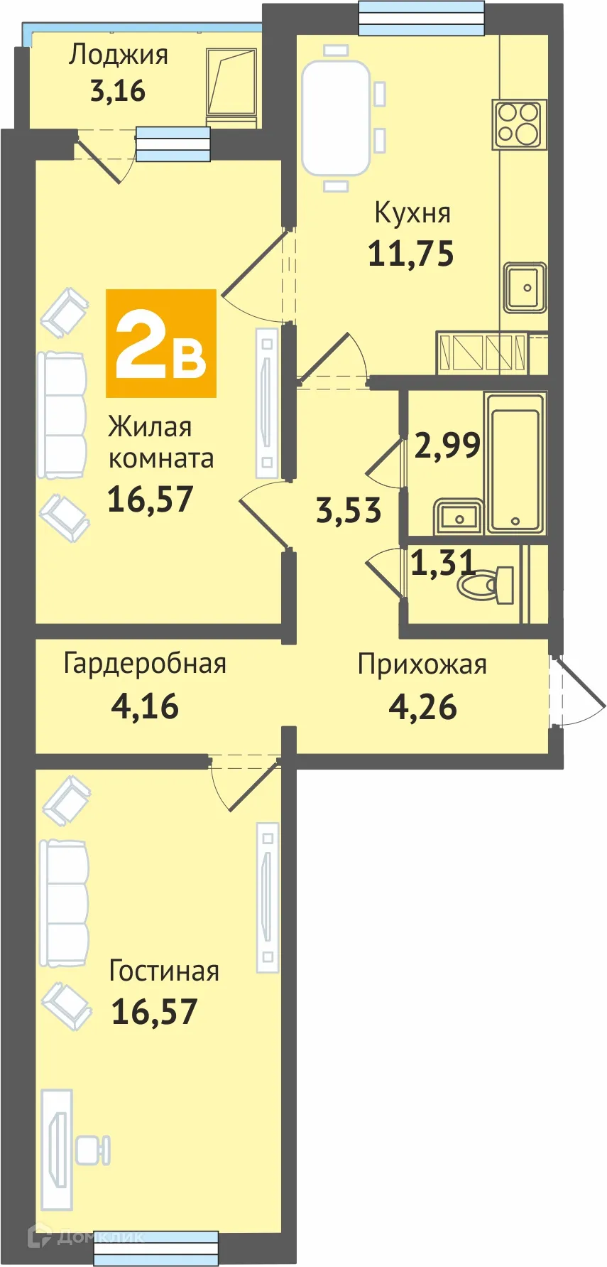 Фото квартиры в ЖК Малинки
