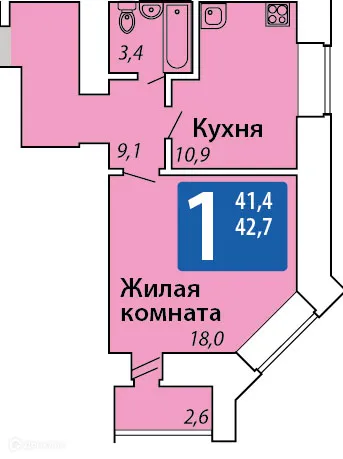 Фото квартиры в ЖК мкр. "Гремячево"