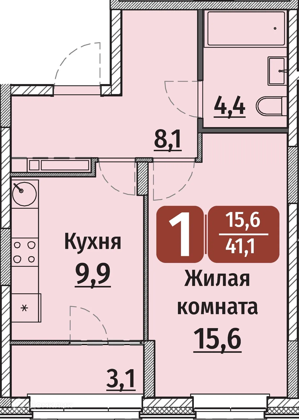 Фото квартиры в ЖК "Олимп"