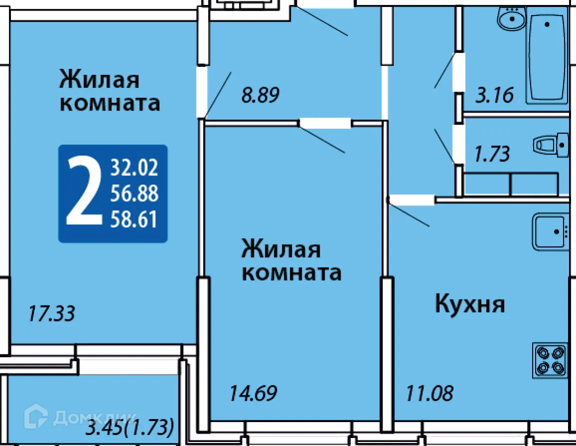 Фото квартиры в ЖК «Садовый Квартал»