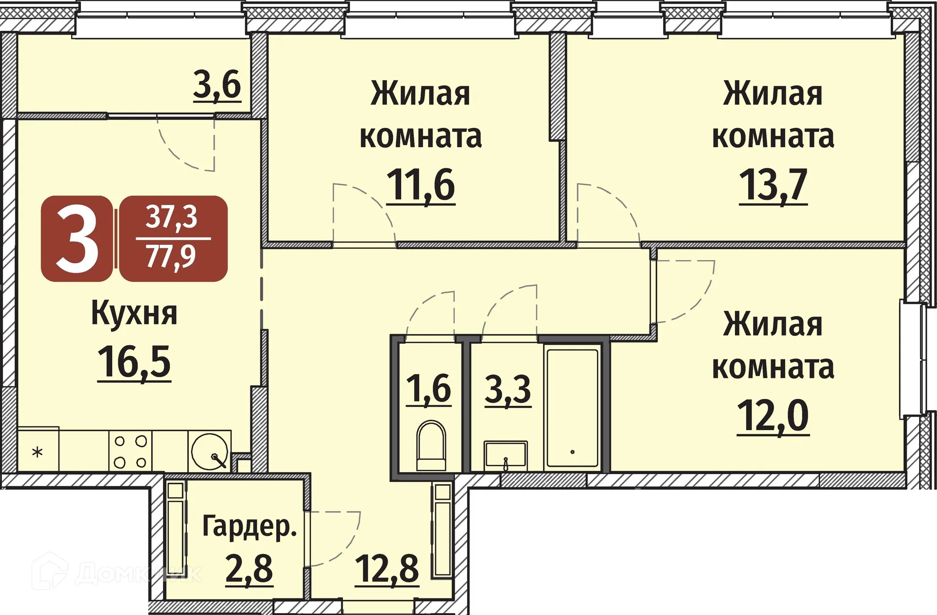 Фото квартиры в ЖК "Олимп"