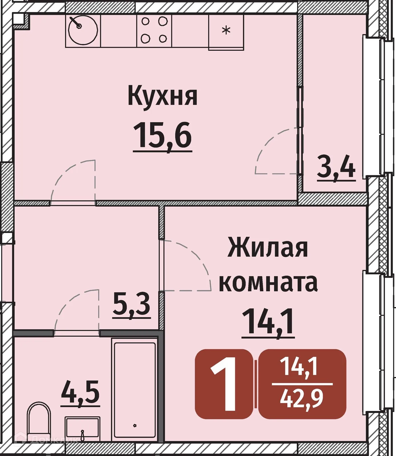 Фото квартиры в ЖК "Олимп"