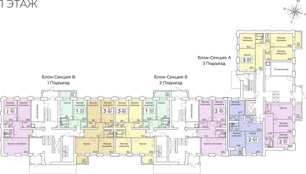 2 комн. в ЖК по ул. Пирогова