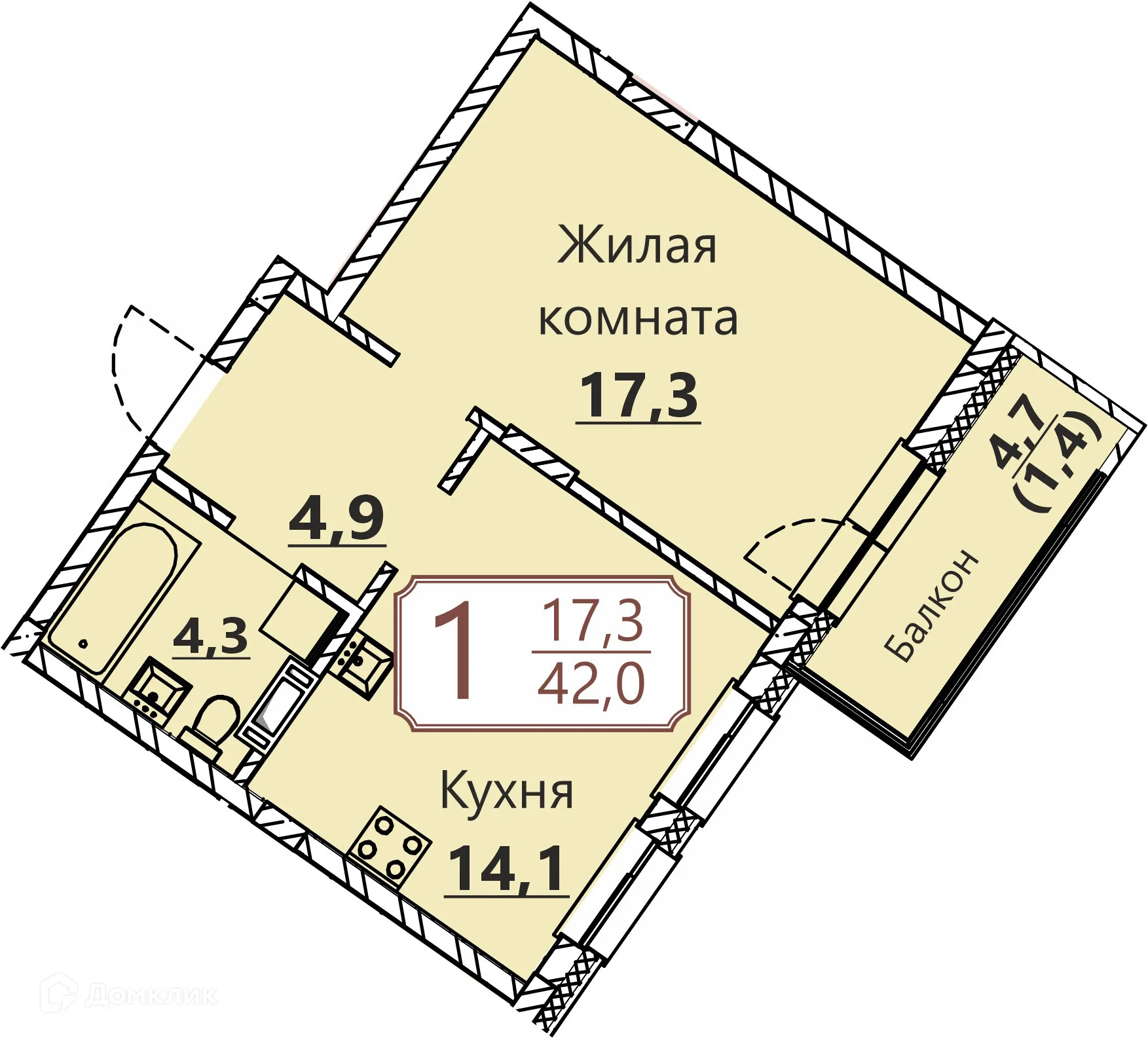 Фото квартиры в ЖК "Премьер"
