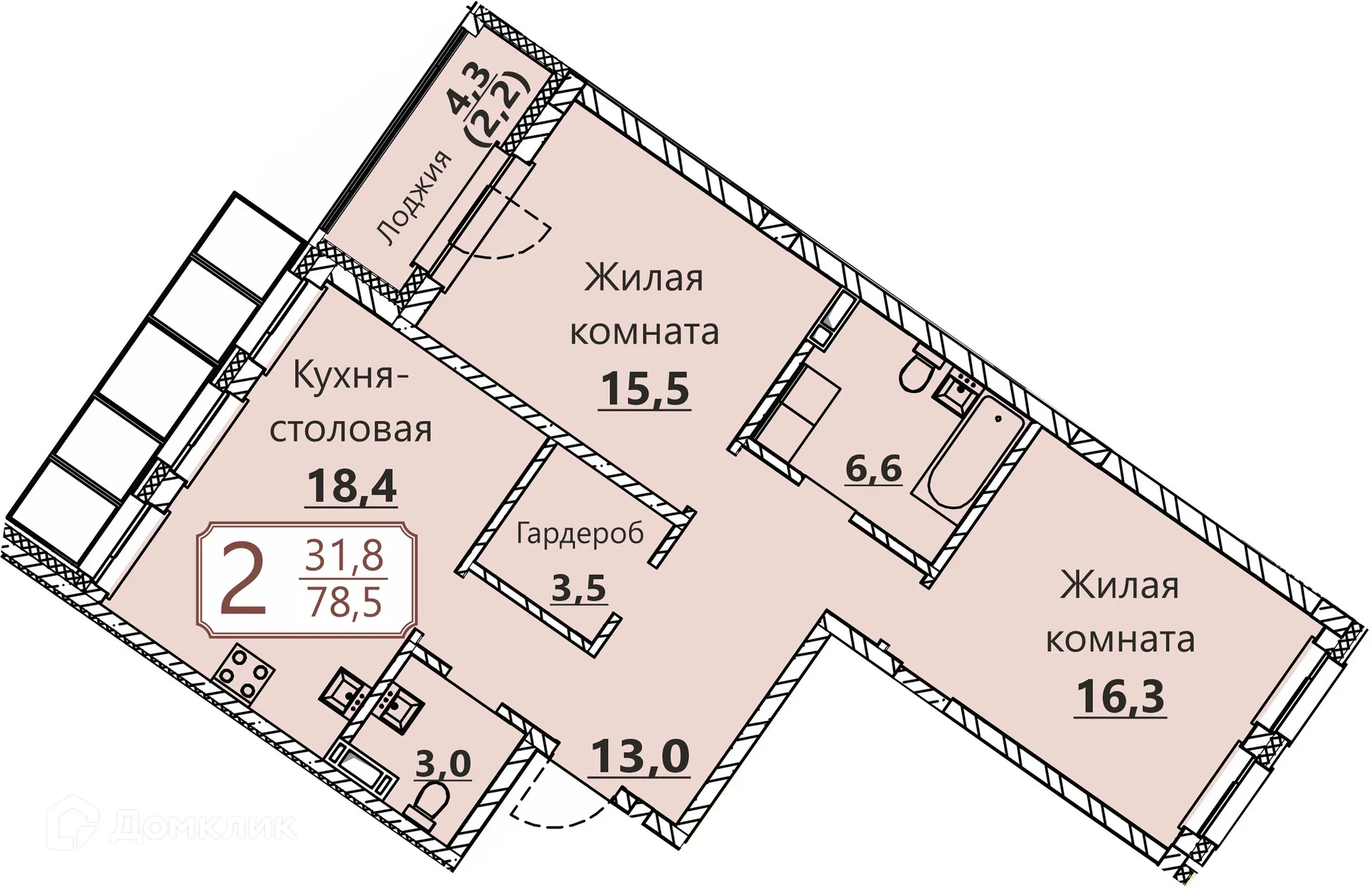 Фото квартиры в ЖК "Премьер"