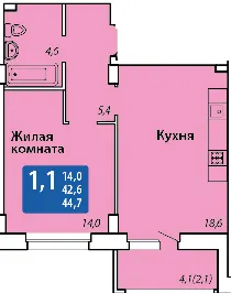 Фото квартиры в ЖК по ул. Гражданская