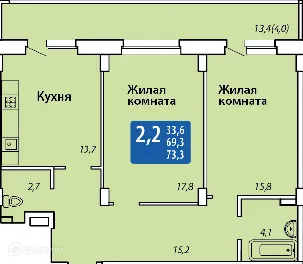 2 комн. квартиры в Чебоксарах новостройки