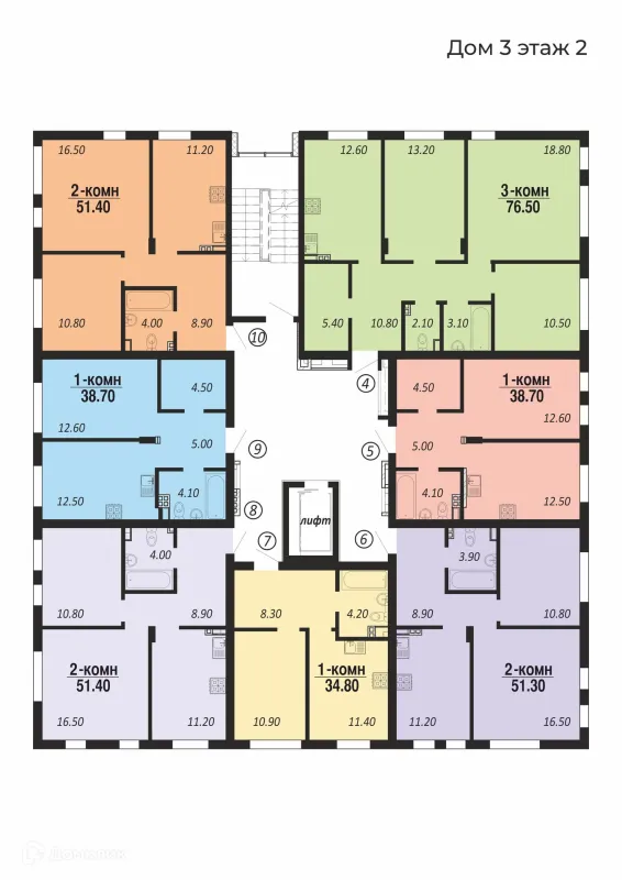 3 комн. квартиры в Салехардах новостройки