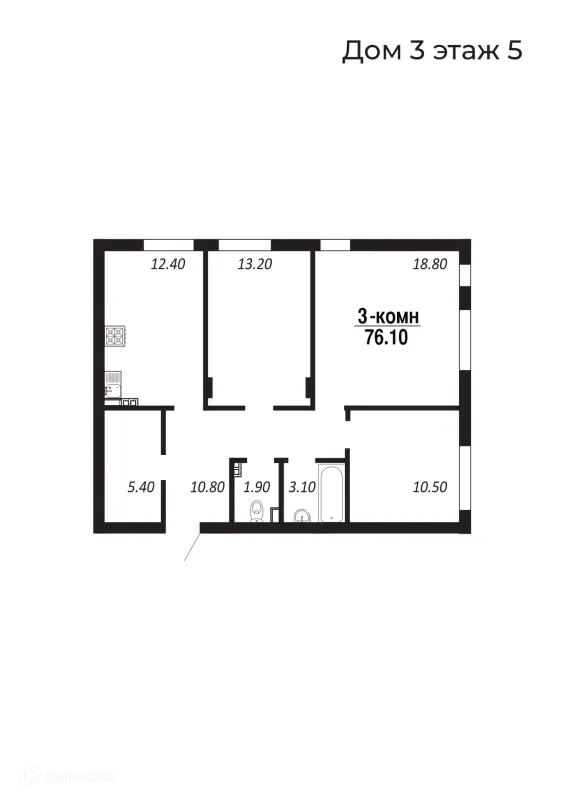 3 комн. квартиры в Салехардах новостройки