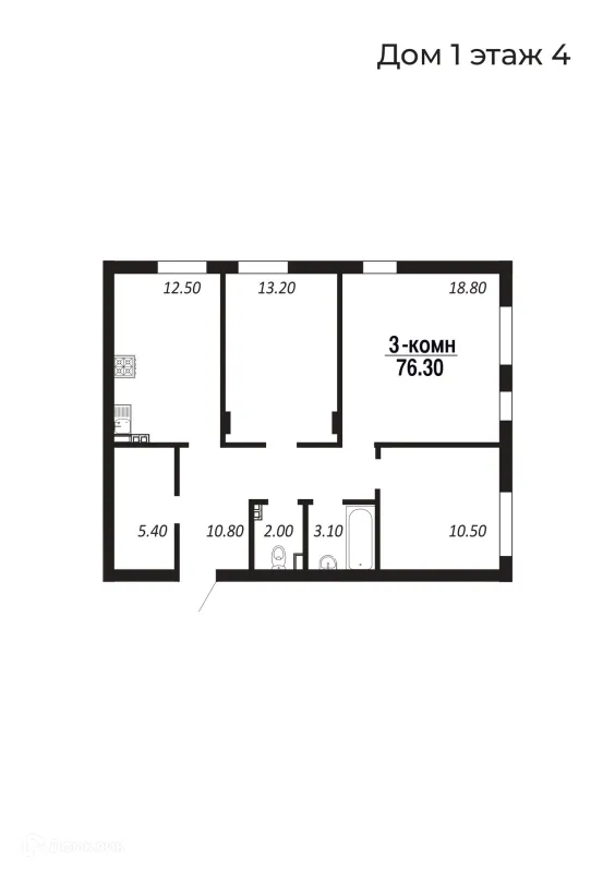 3 комн. квартиры в Салехардах новостройки