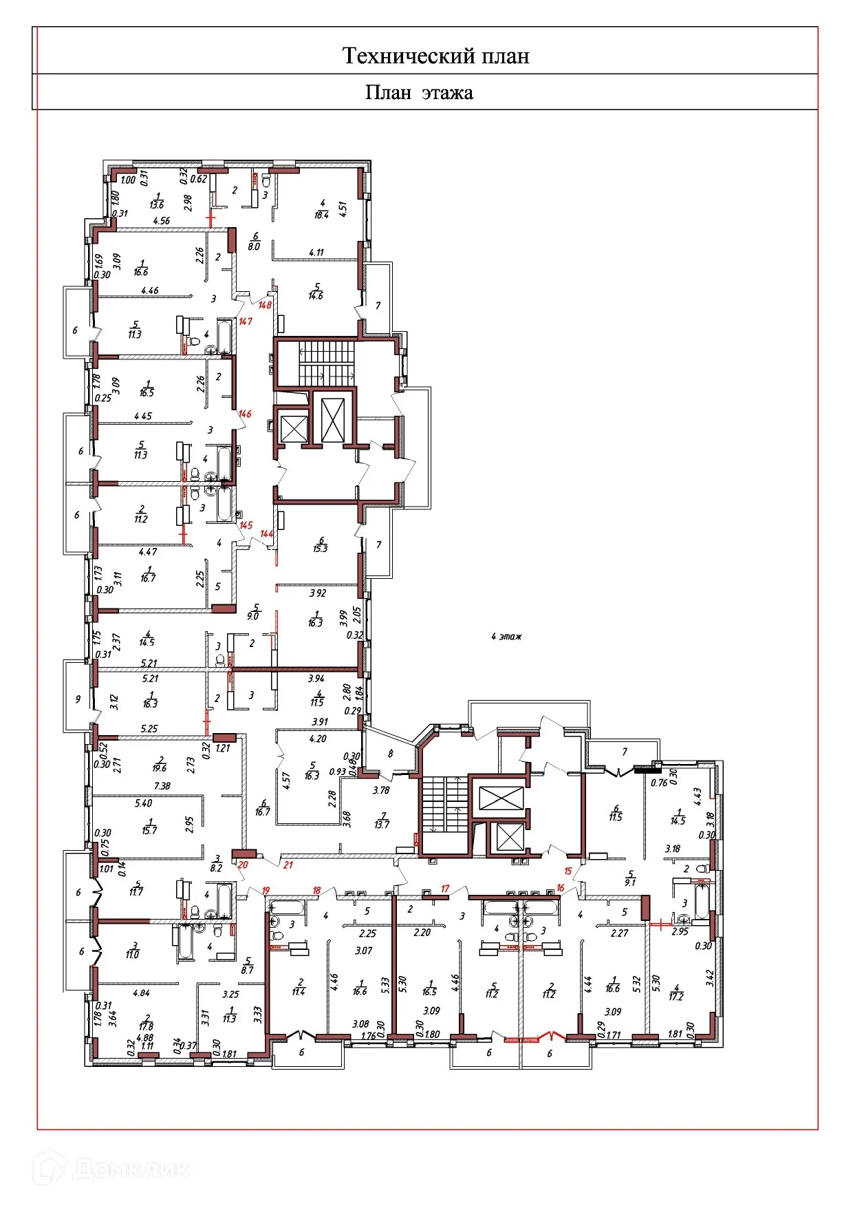 Планировка 3-комнатной квартиры 88.8 м² в ЖК "Мелодия", г. Ярославль — фото 4