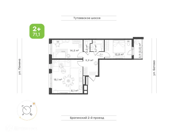 Квартира в ЖК "Новеллы"