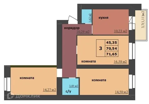 Квартира в ЖК МЕГАПОЛИС