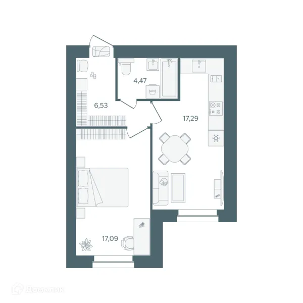 Квартира в ЖК "Волга-Лайф резиденции"