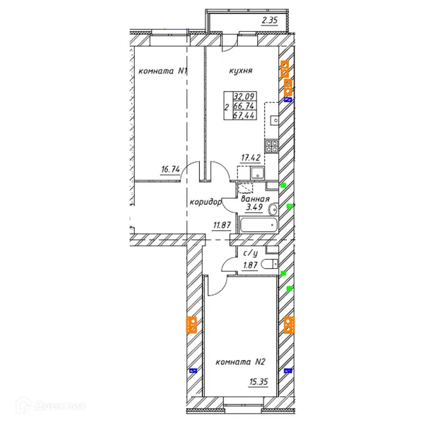 Квартира в ЖК МЯТА