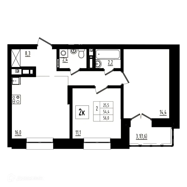 Квартира в ЖК Мелодия леса