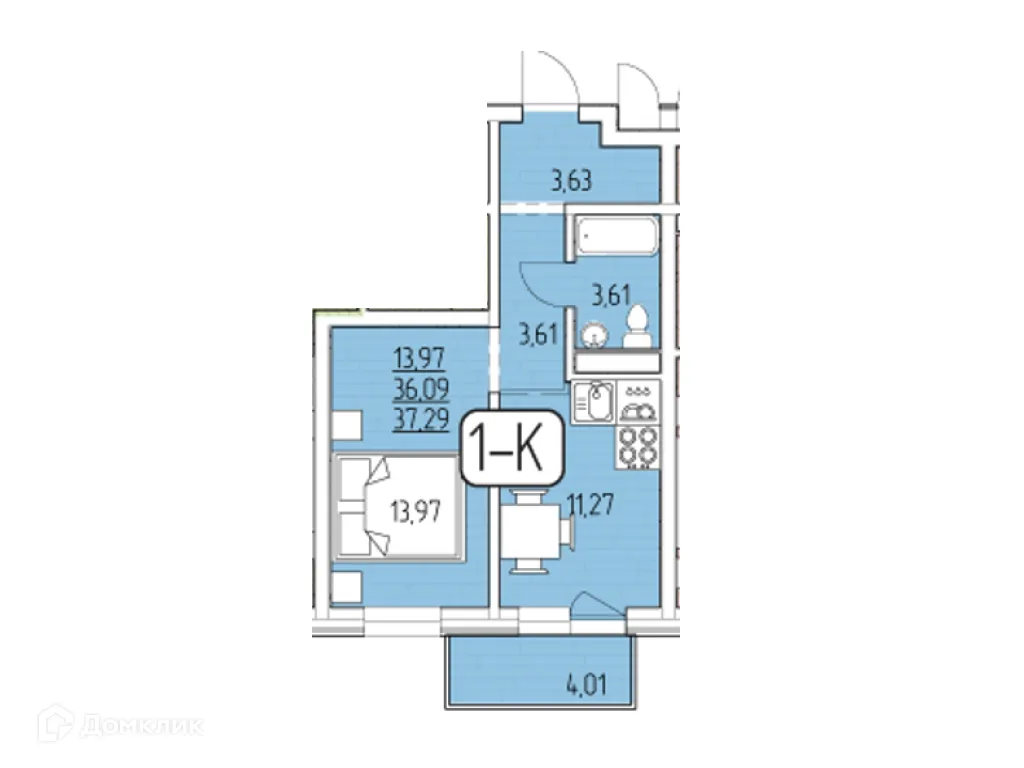 Фото квартиры в ЖК SMIT-квартал в 105 кв.