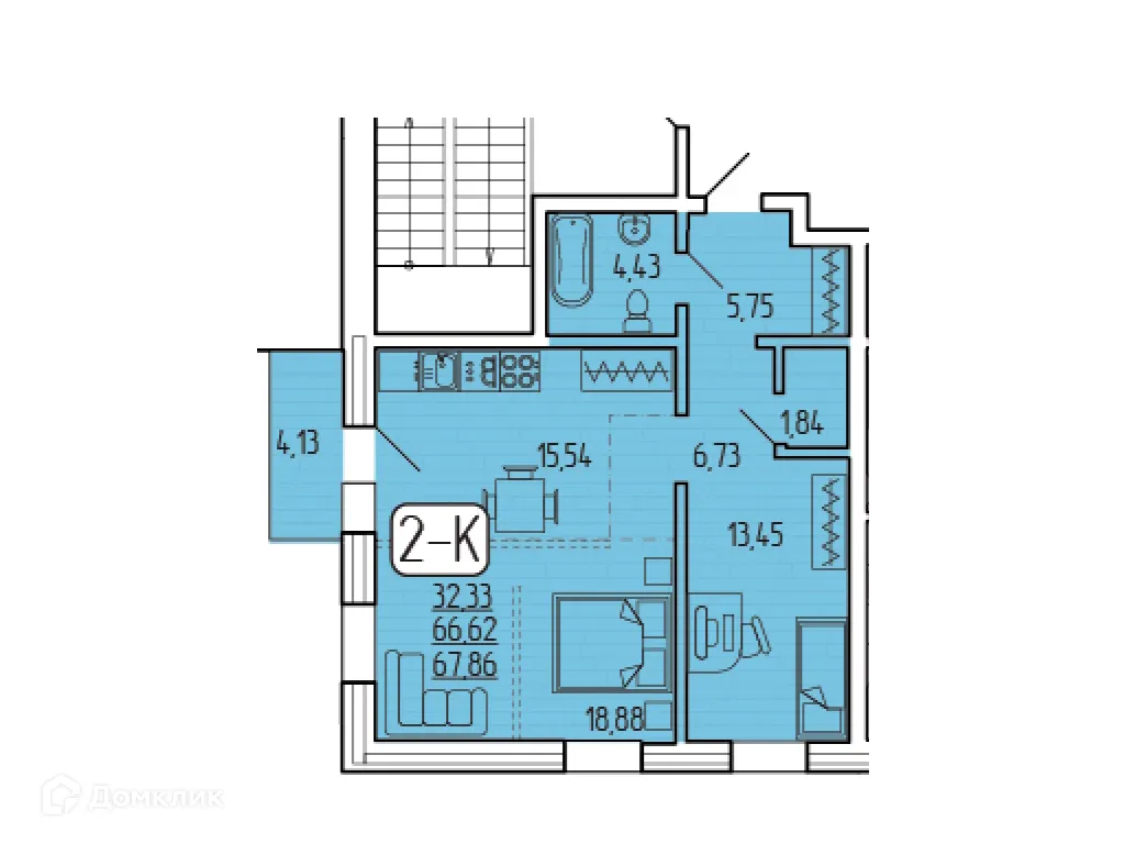 Фото квартиры в ЖК SMIT-квартал в 140А кв