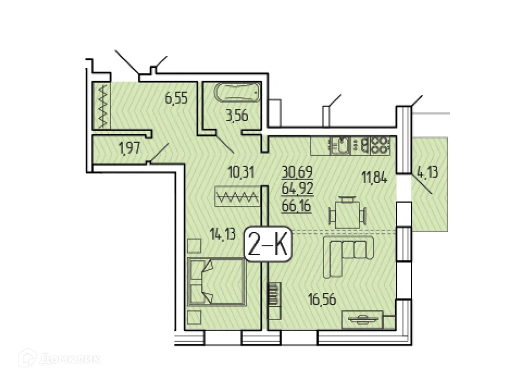 Фото квартиры в ЖК SMIT-квартал в 140А кв