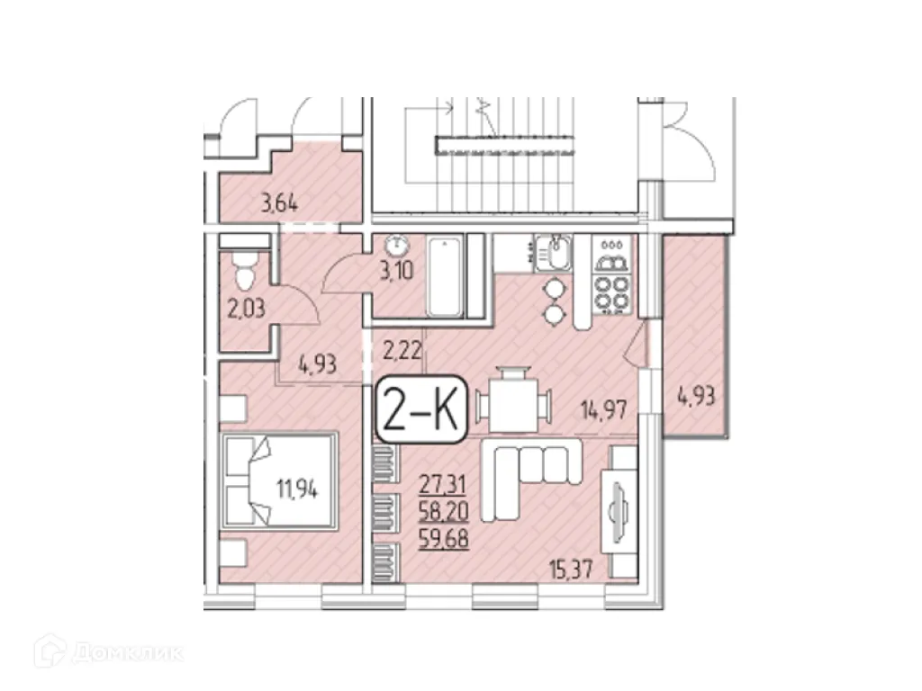Фото квартиры в ЖК SMIT-квартал в 105 кв.