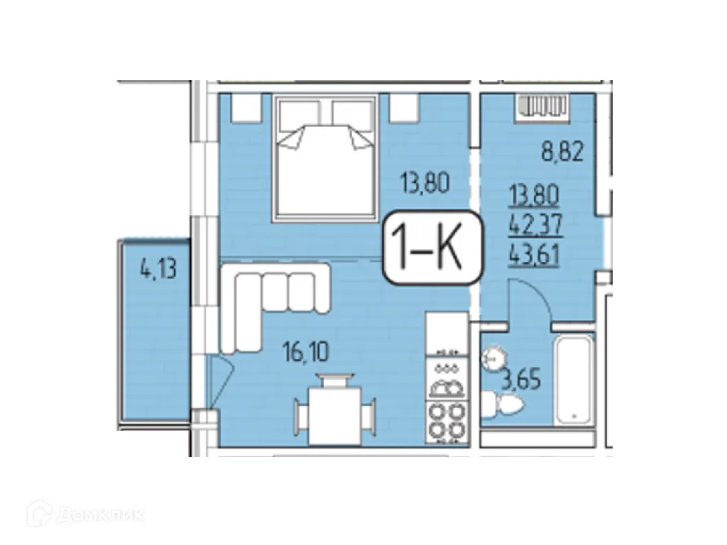 Фото квартиры в ЖК SMIT-квартал в 105 кв.