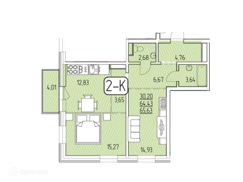 Фото квартиры в ЖК SMIT-квартал в 105 кв.