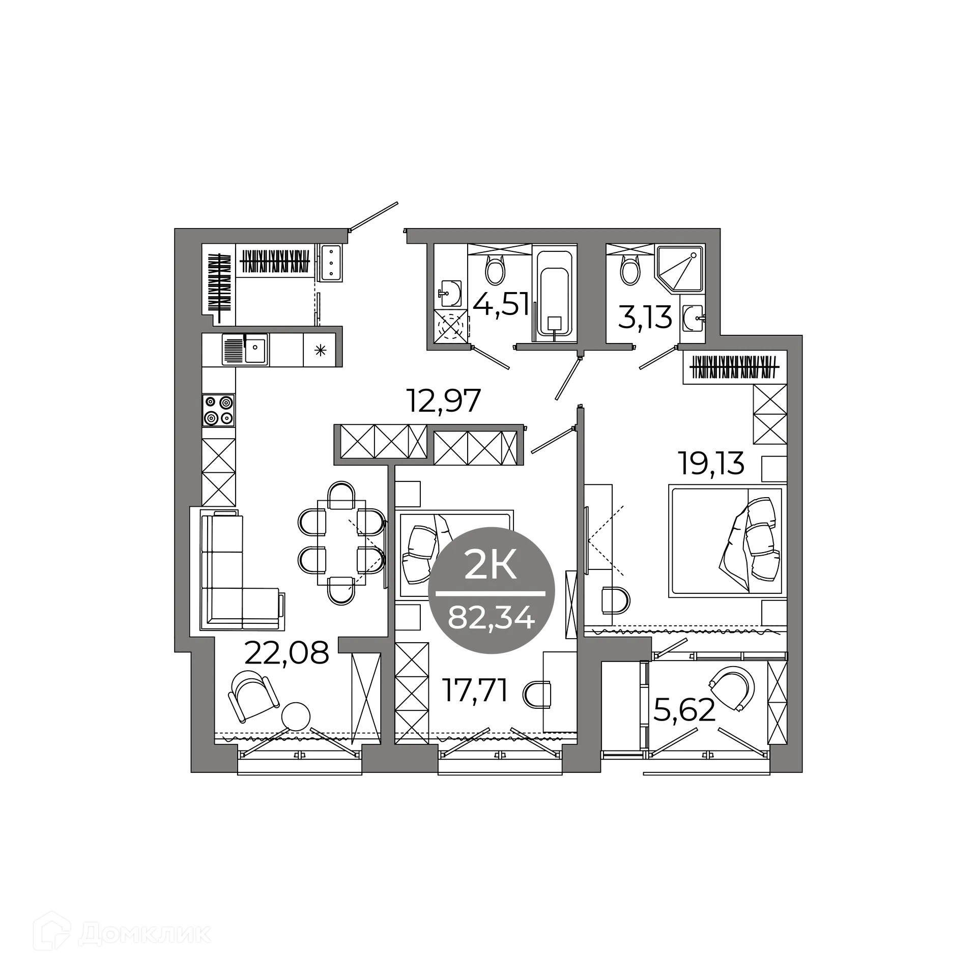 Фото квартиры в ЖК Клубный дом "905"