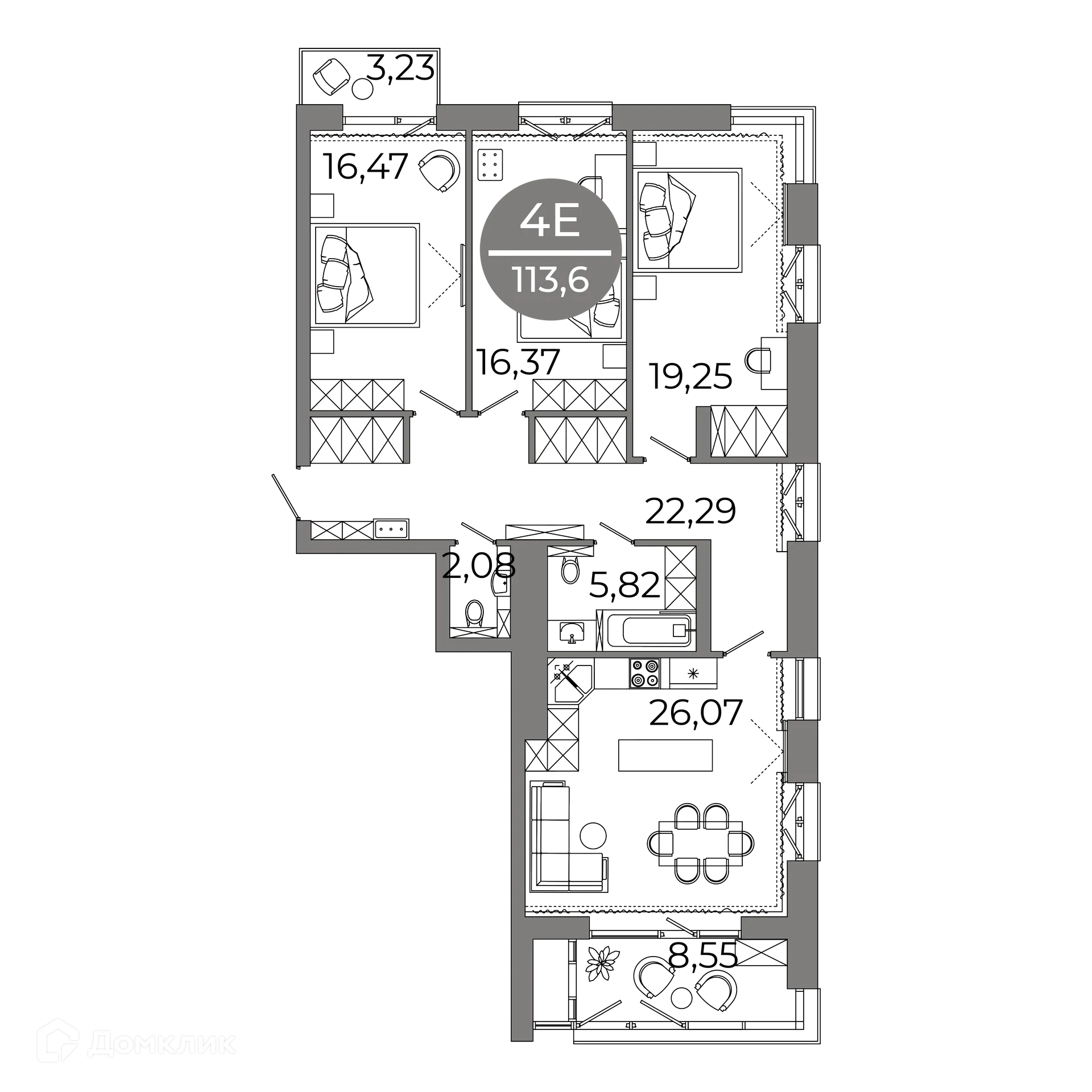 Фото квартиры в ЖК Клубный дом "905"