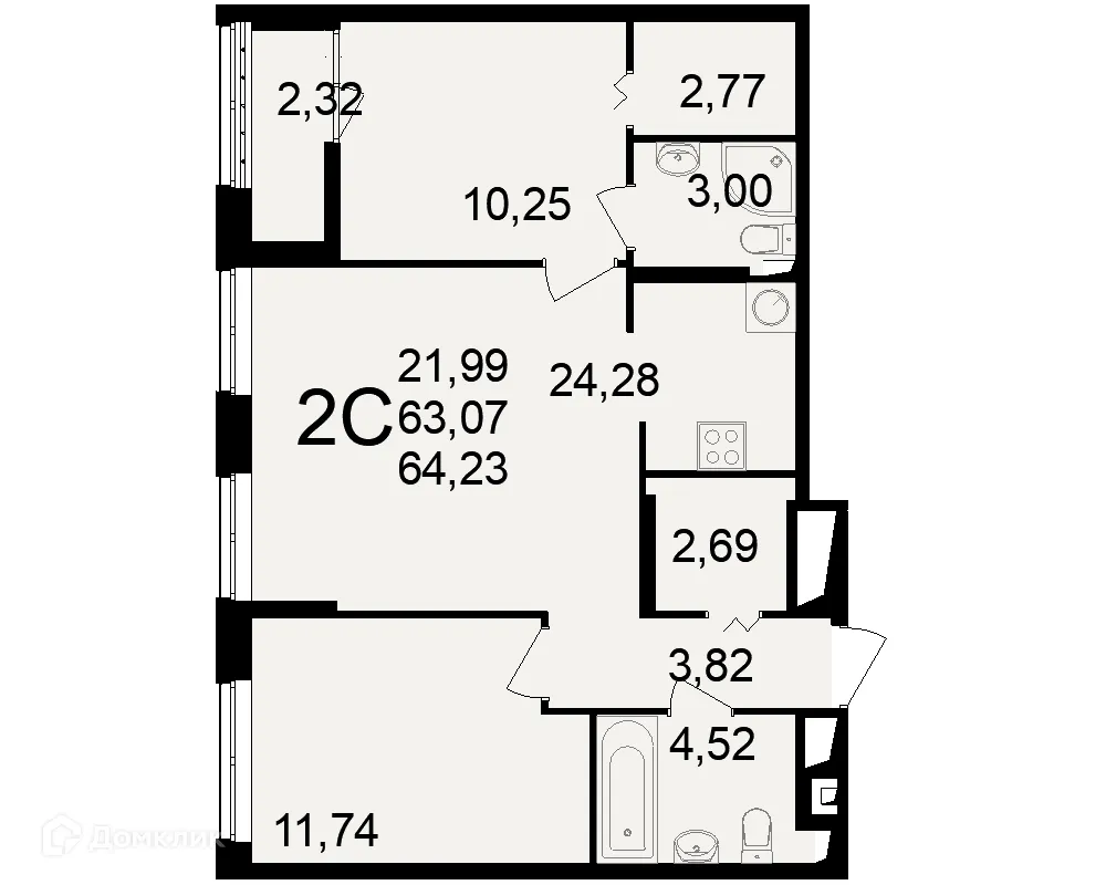 Фото квартиры в ЖК"Новое измерение"
