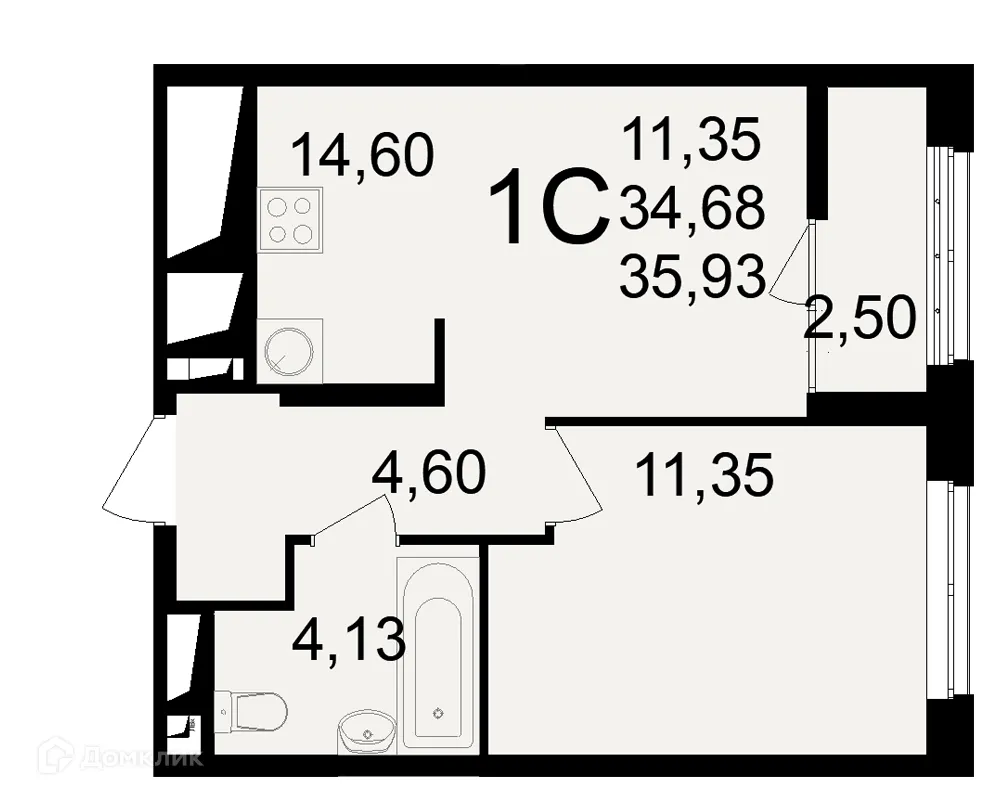Фото квартиры в ЖК"Новое измерение"