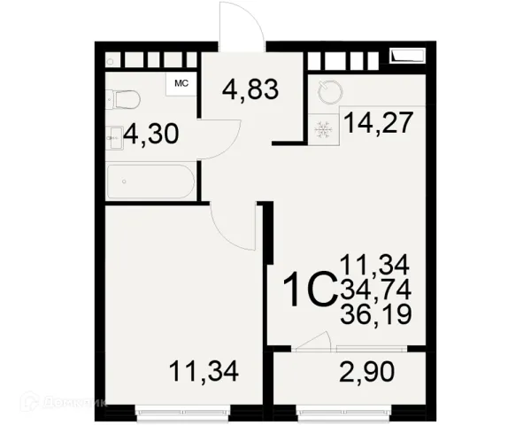 Квартира в ЖК Радости жизни
