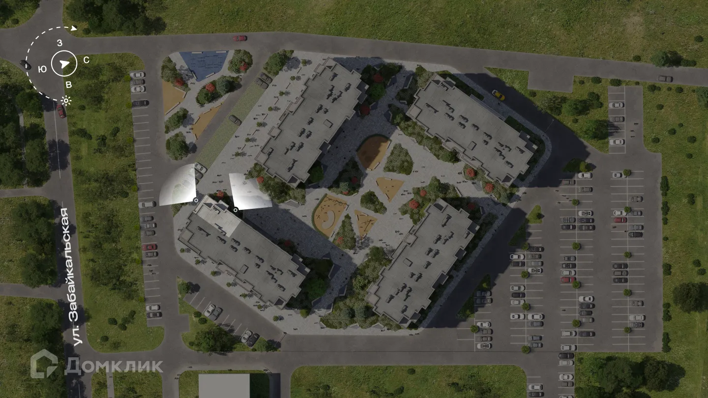 Планировка 3-комнатной квартиры 82.41 м² в ЖК Квартал Дягилев, г. Рязань — фото 1