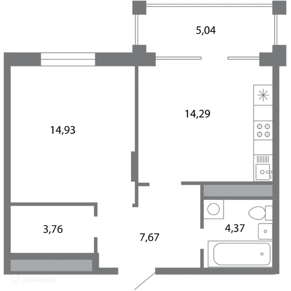 Квартира в ЖК Солотчинский квартал