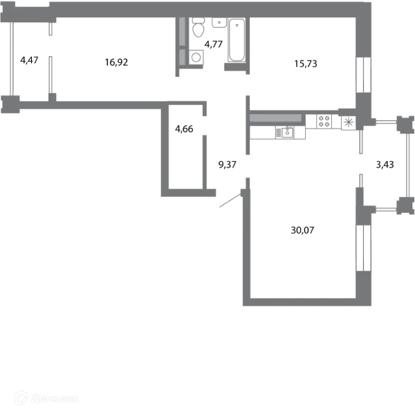 Квартира в ЖК Солотчинский квартал