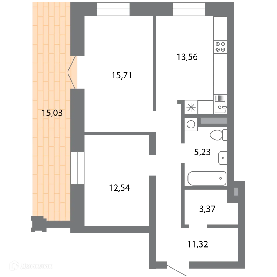 Фото квартиры в ЖК Солотчинский квартал
