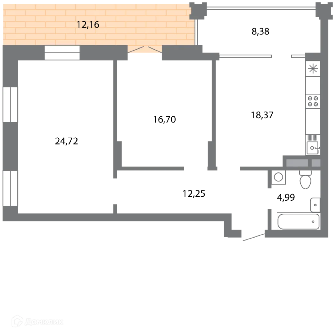 Фото квартиры в ЖК Солотчинский квартал