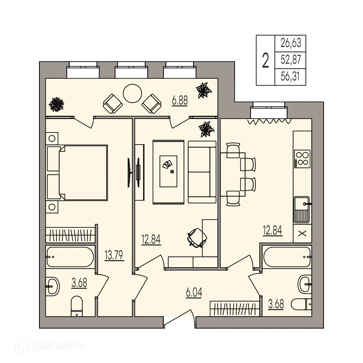 Фото квартиры в ЖК Герои