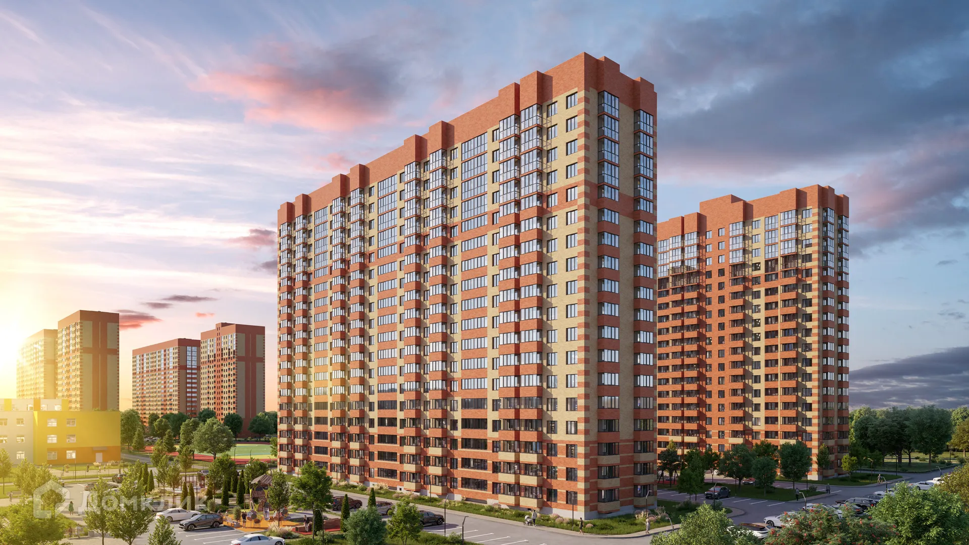 Планировка 3-комнатной квартиры 74.7 м² в ЖК ЖК Шереметьевский квартал, г. Дядьково — фото 2