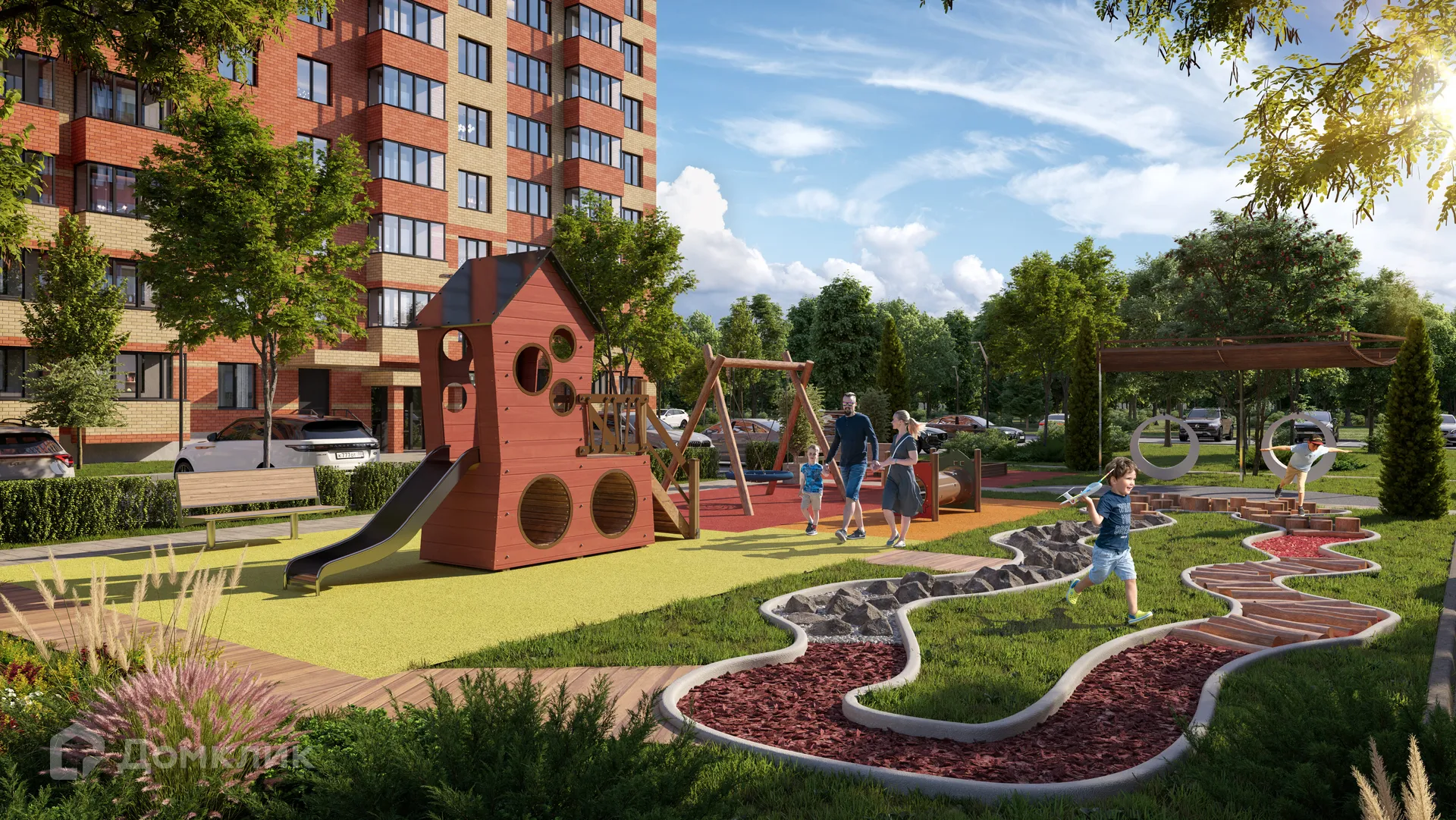 Планировка 3-комнатной квартиры 74.7 м² в ЖК ЖК Шереметьевский квартал, г. Дядьково — фото 5