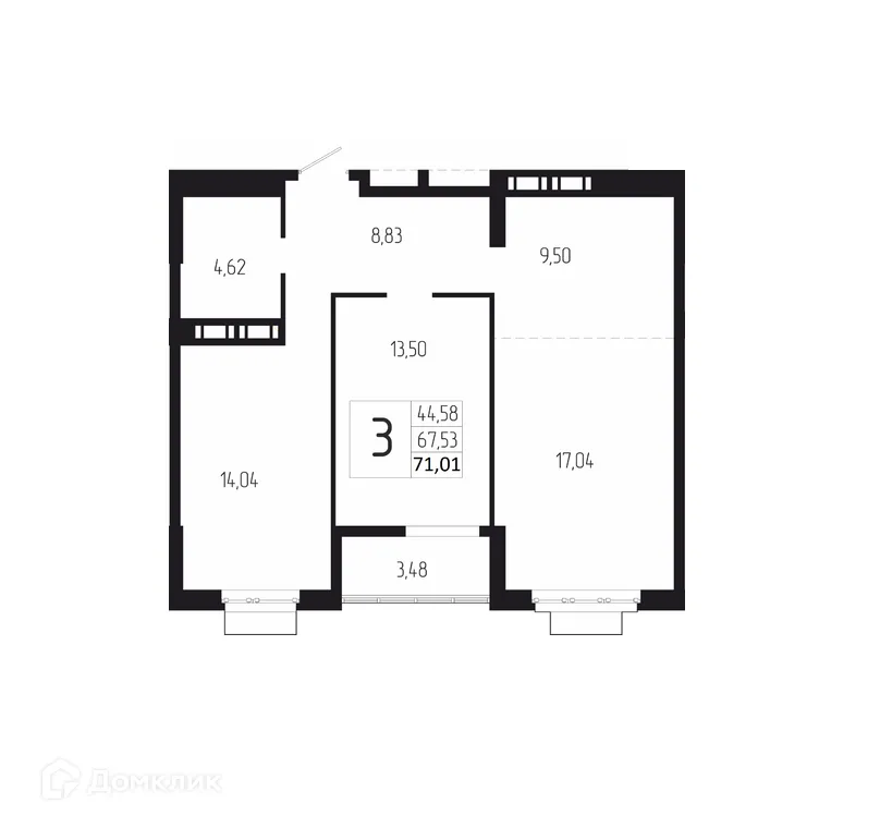 Фото квартиры в ЖК ДУЭТ