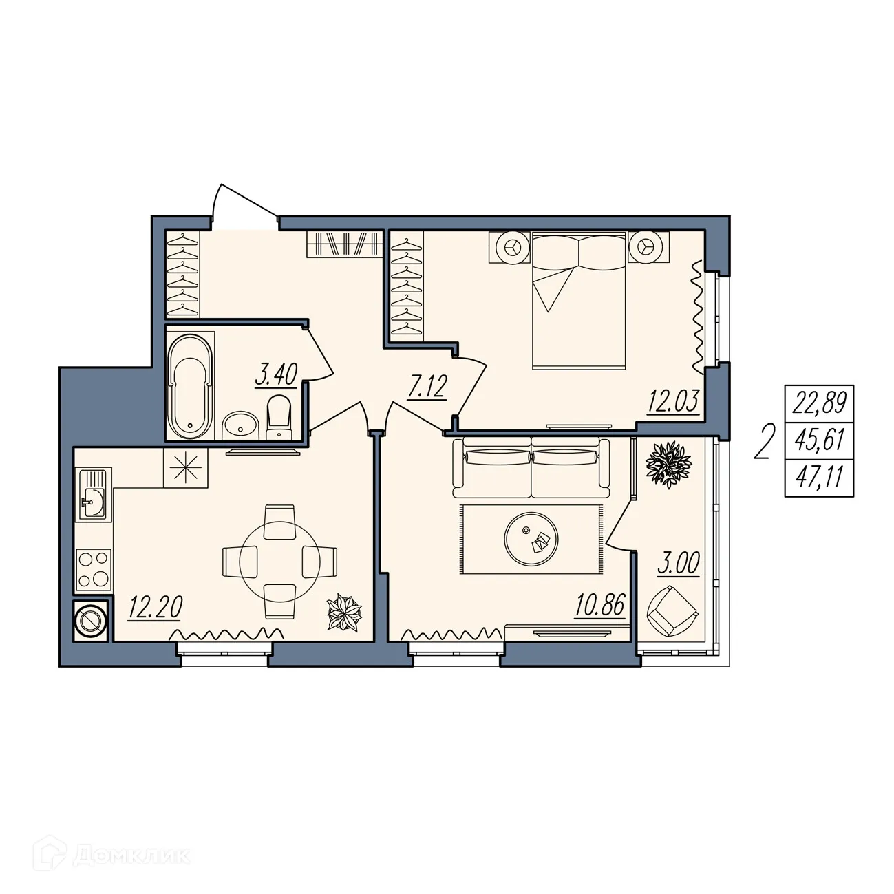 Фото квартиры в ЖК Новый