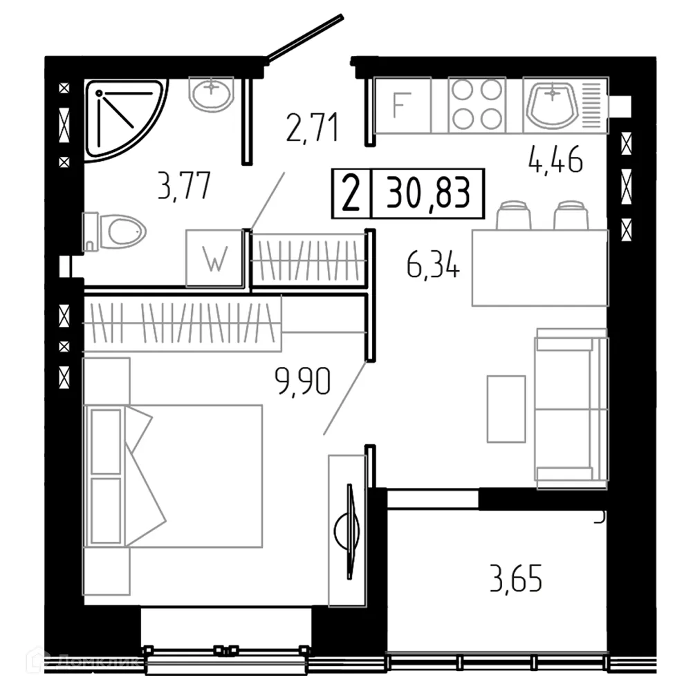 Фото квартиры в ЖК Santorini