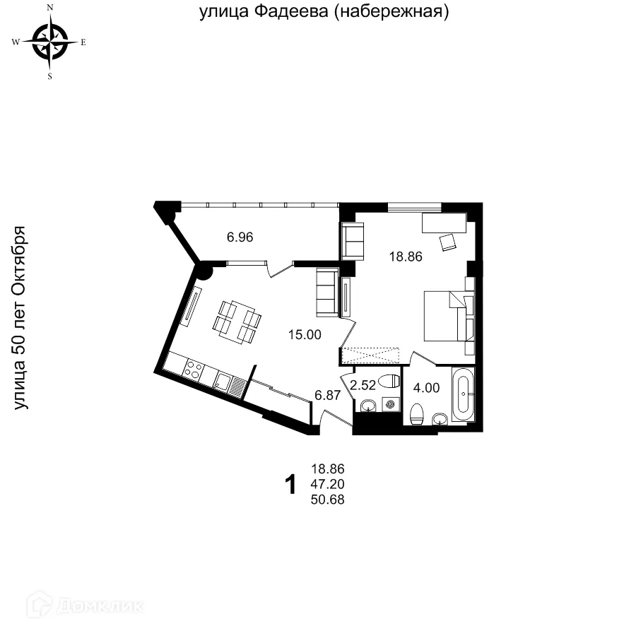 Фото квартиры в ЖК Дом по ул. 50 лет Октября