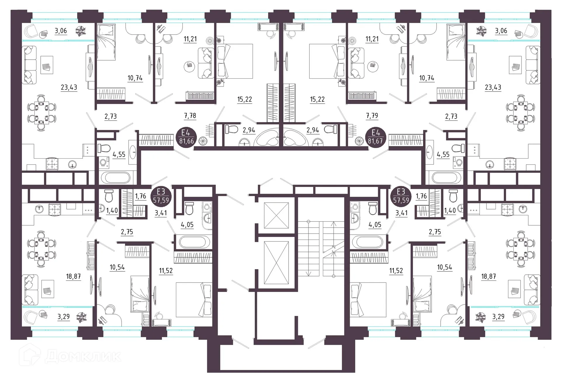 Фото квартиры в ЖК Крылья