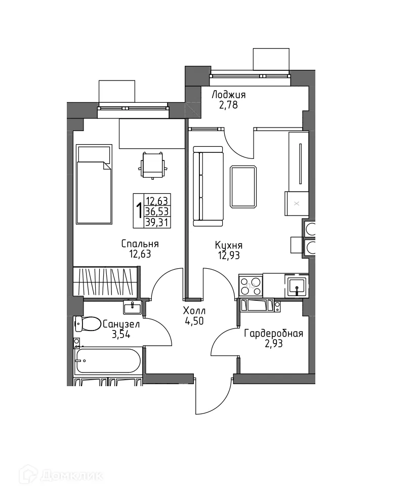 Фото квартиры в ЖК ОСНОВА