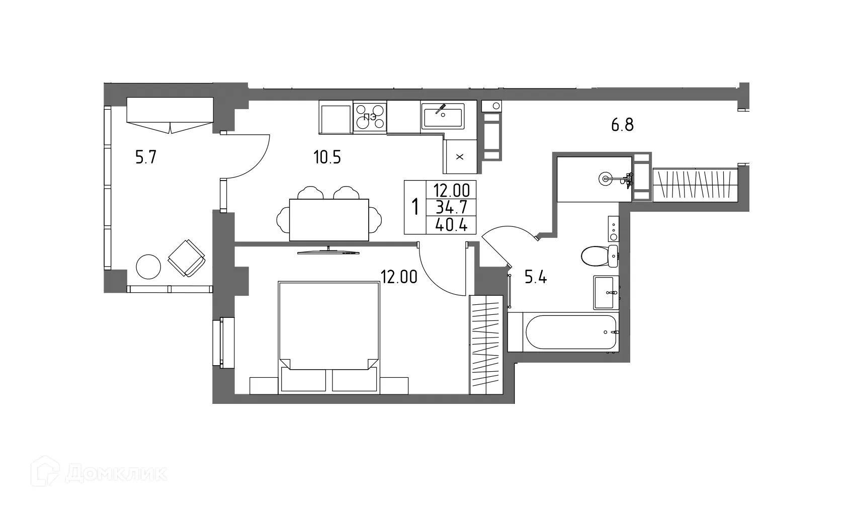 Фото квартиры в ЖК ГАЛАКТИКА