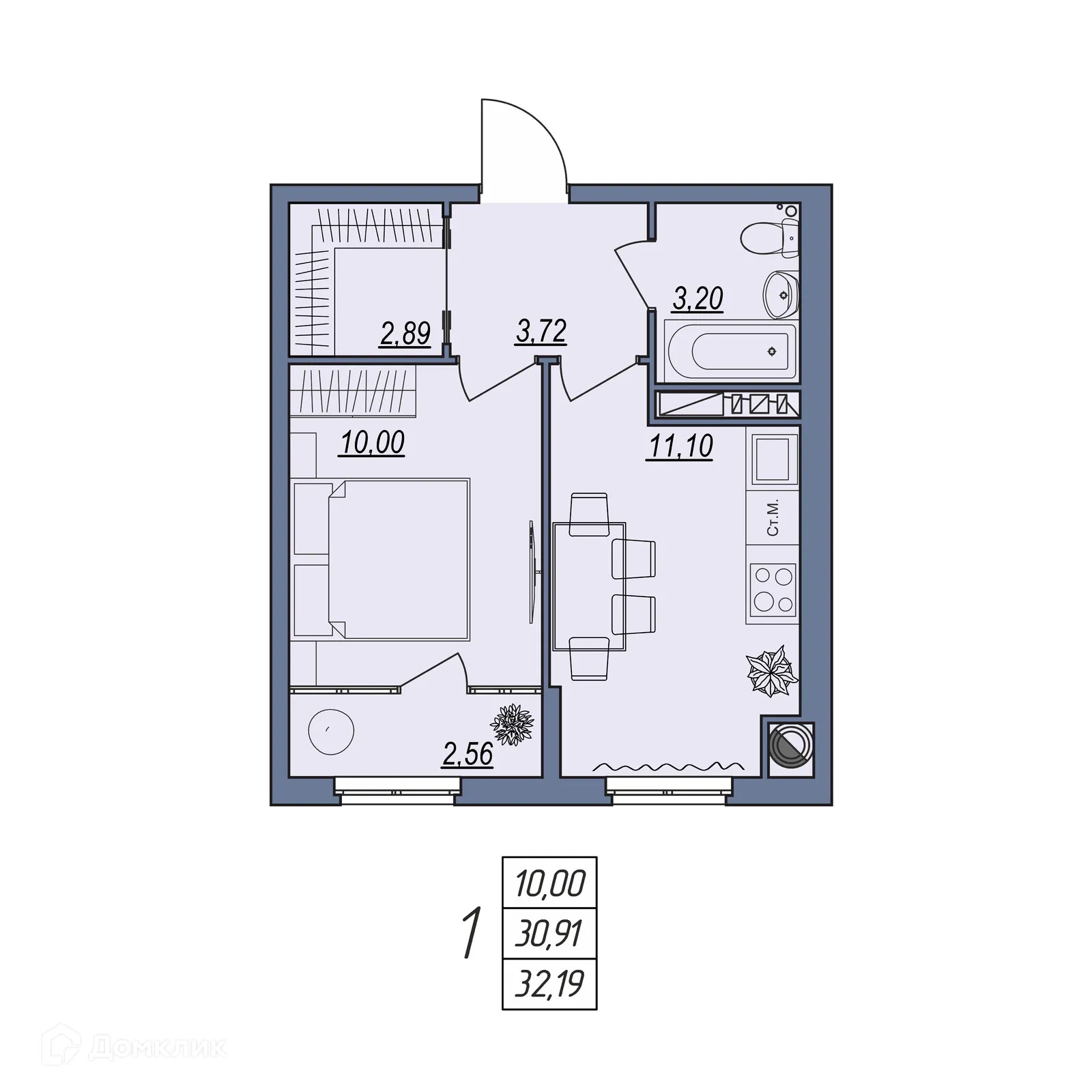 Фото квартиры в ЖК Новый